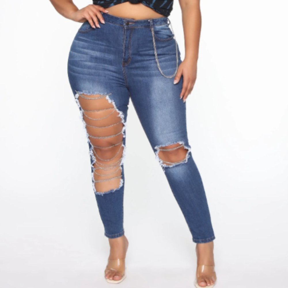 Chain the chanel skinny jean